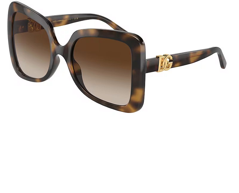 Óculos de Sol Dolce&Gabbana DG6193U-56-502/13 Tartaruga Lente Marrom degradê
