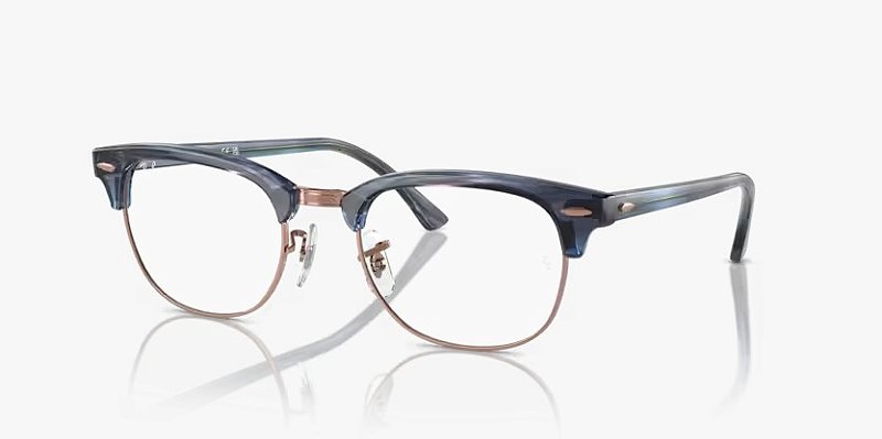 Ray-Ban Clubmaster RX5154-51-8374 Azul Listrado