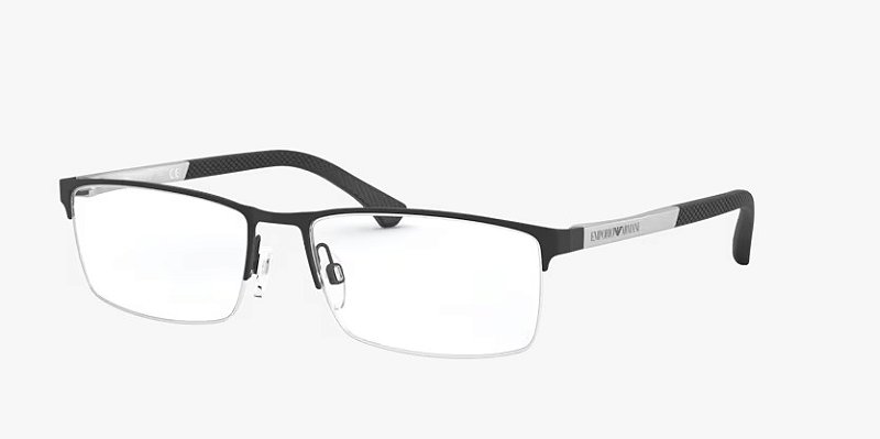 Emporio Arman EA1041-55-3094 Preto emborrachado