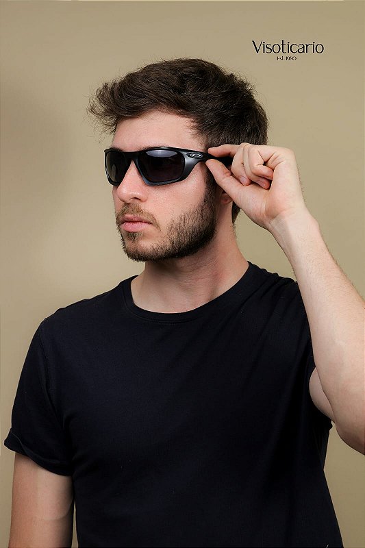 Oculos de Sol Oakley Lateralis OO9431-60-943102 Nanquim preto fosco Lente Prizm cinza