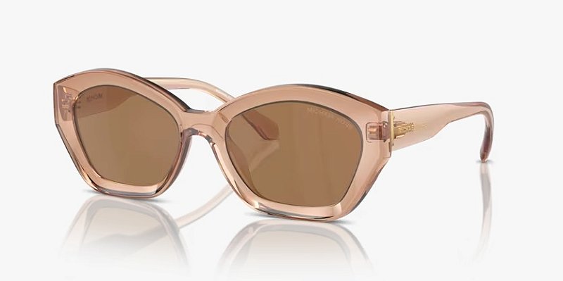 Óculos de Sol Michael Kors Bel Air MK2209U-54-3999/O Marrom transparente Lente Marrom