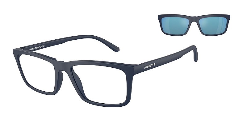 Arnette Hypno 2.0 AN4333-55-27591W Azul Fosco Lente Incolor+Clip-on