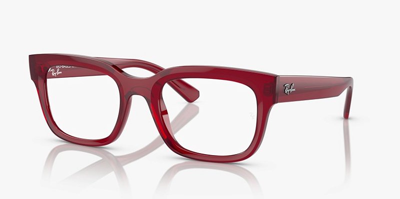 Ray-Ban Chad RX7217-54-8265 Vermelho Transparente
