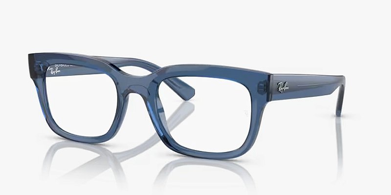 Óculos de Grau unissex Ray-Ban Chad RX7217-54-8266 Azul Escuro Transparente