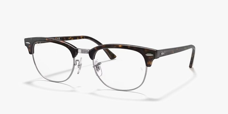 Ray-Ban Clubmaster RX5154-51-2012 Havana Escuro sobre Chumbo