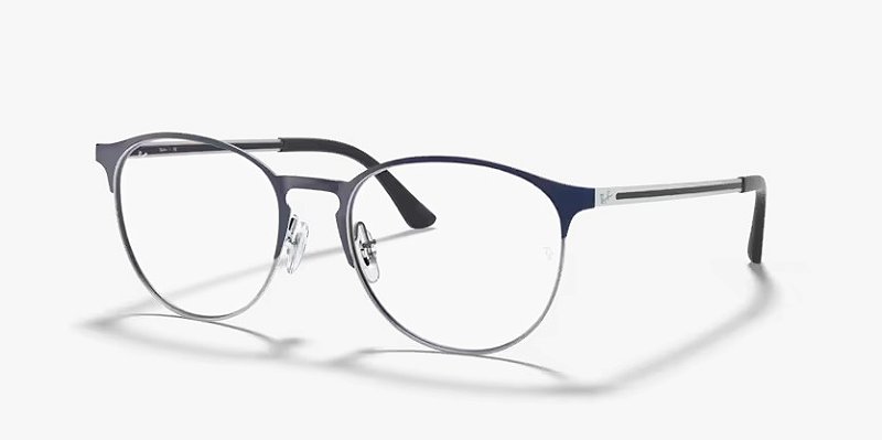 Ray-Ban RX6375-53-2981 Azul sobre Chumbo