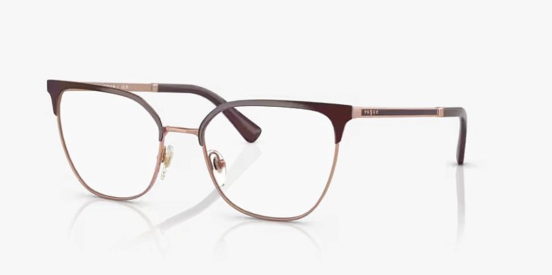 Óculos Vogue VO4249-53-5170 Top Vinho/Ouro rosado