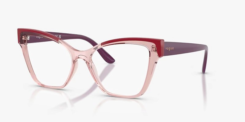 Óculos de Grau Vogue VO5578L-53-2939 Rosa translúcido
