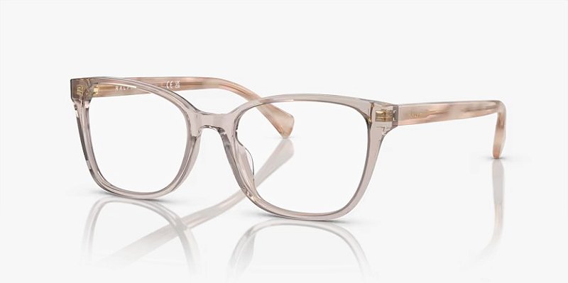 Óculos de Grau Ralph RA7137U-53-6124 Bege transparente brilhante
