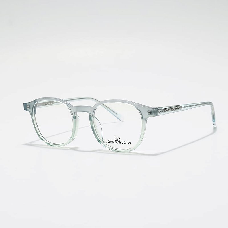 Óculos de Grau John-John JN0026-49-C3 Verde-translucido