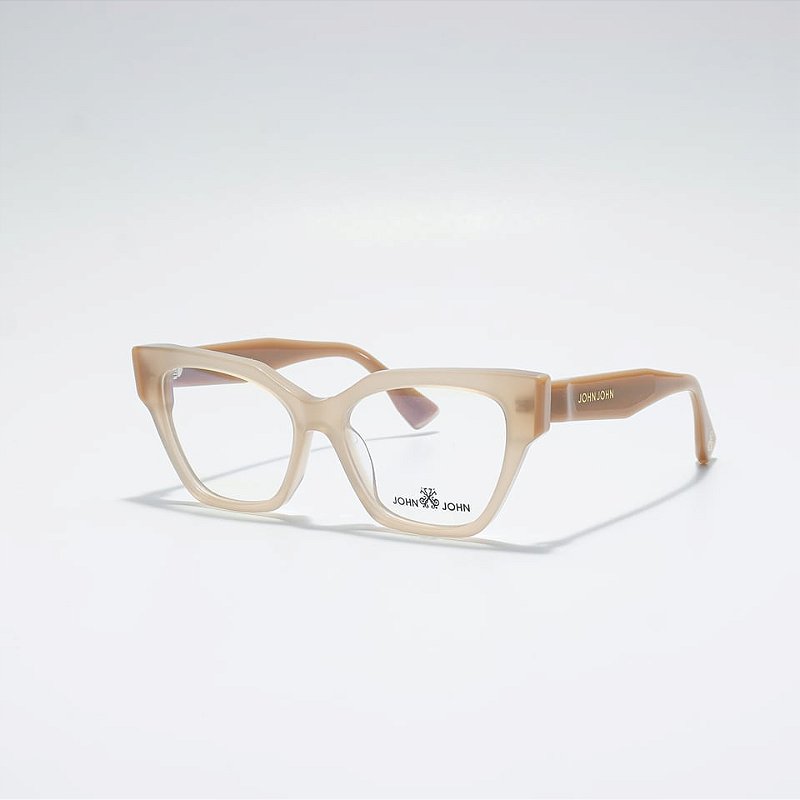 Óculos de Grau John-John JN0010-53-C3 Nude-translucido