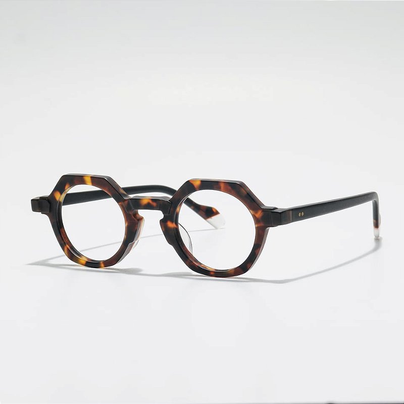 Oculos de Grau Retrô James Tart JT375-43-27B Tartaruga hastes Preto