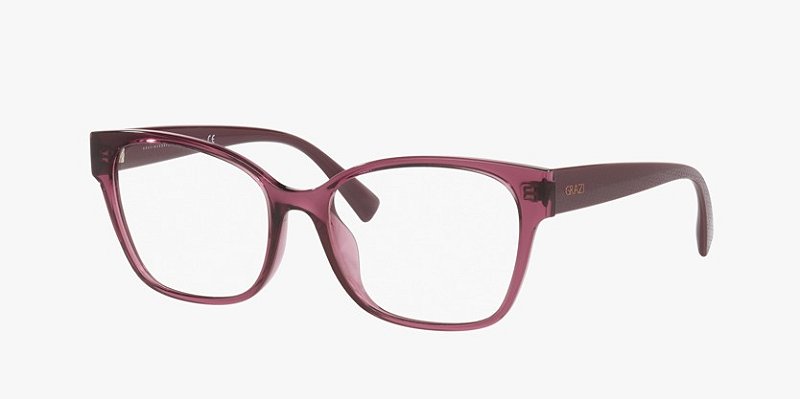 Óculos de grau Grazi GZ3139-55-N205 Roxo translúcido