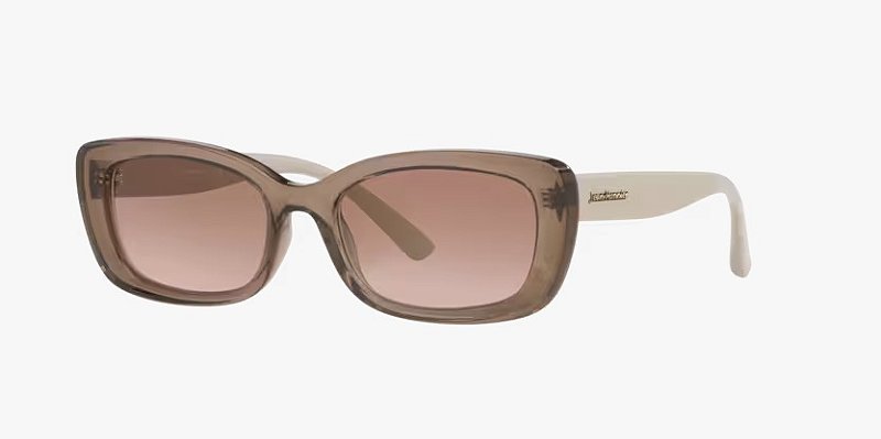 Óculos de sol Jean Monnier J84169-54-M674 Marrom translúcido lentes Cinza degradê Rosa