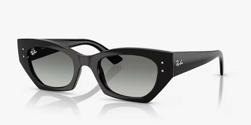 Óculos de sol Ray-Ban Zena RB4430-52-667711 Preto lentes Cinza degradê