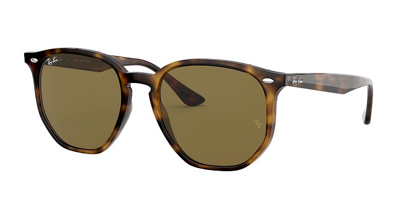 Óculos de sol Ray-Ban RB4306L-54-710/73 Havana claro lentes Marrom-escuro