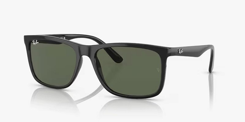 Óculos de sol Ray-Ban RB4373L-58-601/71 Preto lentes Verde