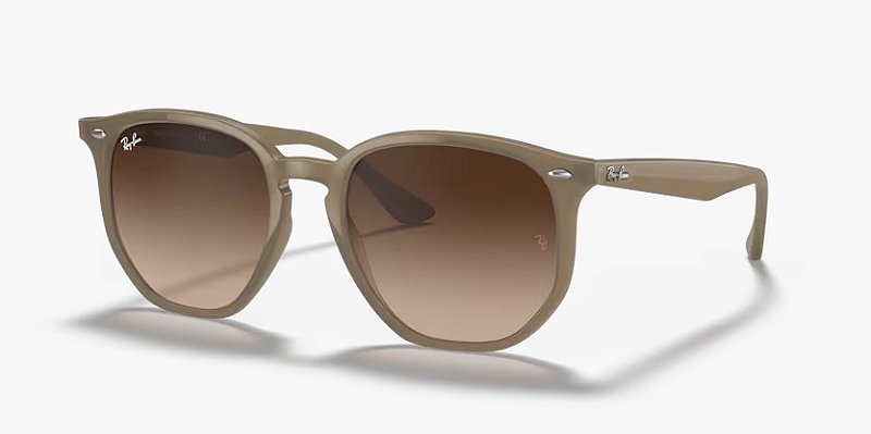 Óculos de sol Ray-Ban RB4306-54-616613 Bege lentes Marrom-escuro