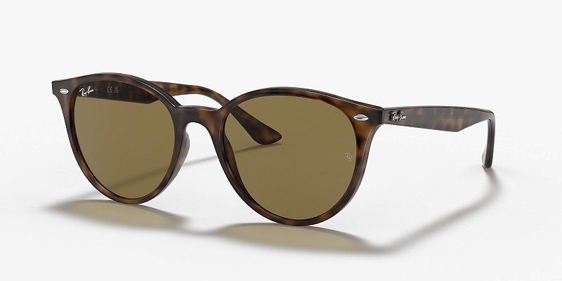 Óculos de sol Ray-Ban RB4305-53-710/73 Havana claro lentes Marrom-escuro