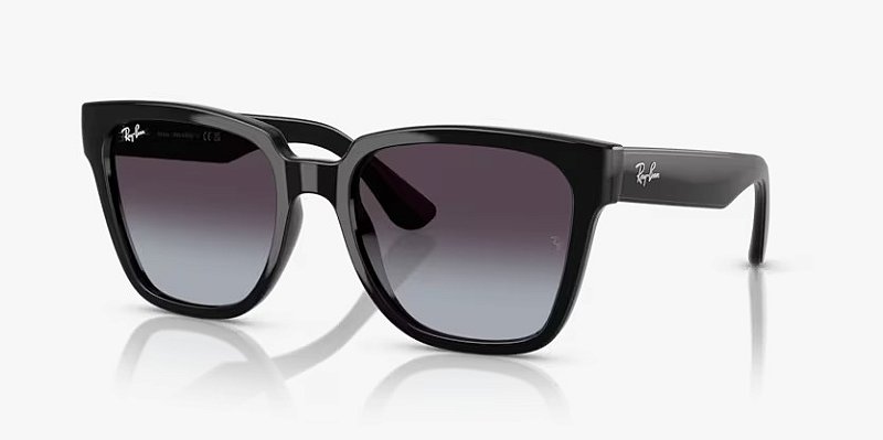 Óculos de sol Ray-Ban RB4437L-55-601/8G Preto lentes Cinza degradê