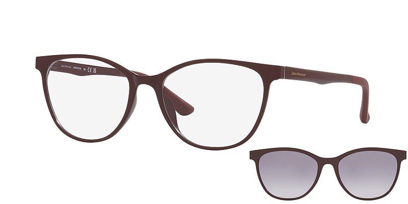 Óculos de Sol Jean Monnier Clip J84178-52-N494 Borgonha +1Clip-on