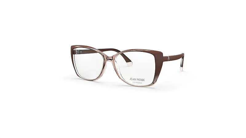Oculos de Grau Jean Pierre JP21048-53-3845 Caramelo traslucido lateral Capucino