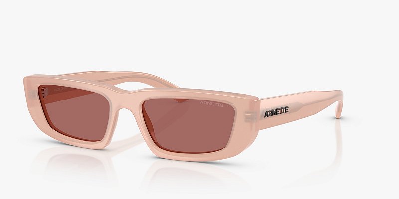 Óculos de Sol Arnette Al AN4357-53-124769 Pêssego opalino lentes Violeta-escuro