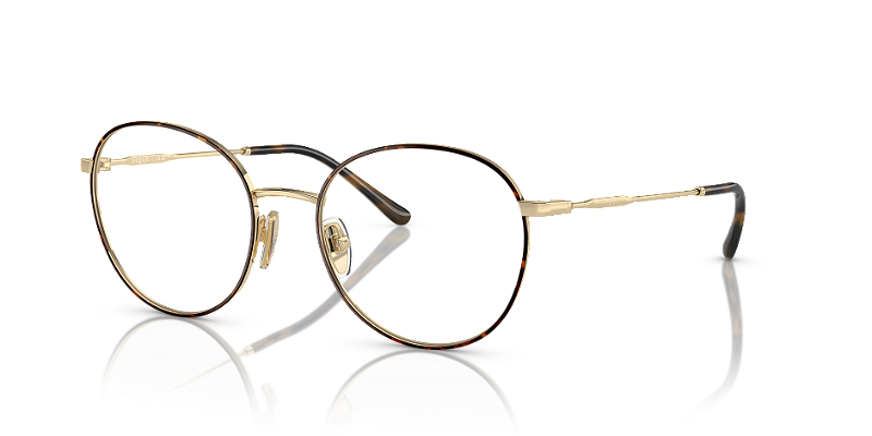 Óculos de Grau Vogue VO4280-52-5078 Top Havana/Ouro-pálido