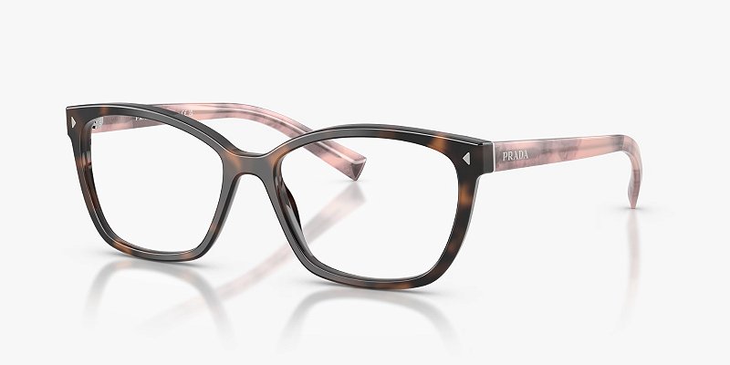 Óculos de Grau Prada PR15ZV-55-23A1O1 Tartaruga malva