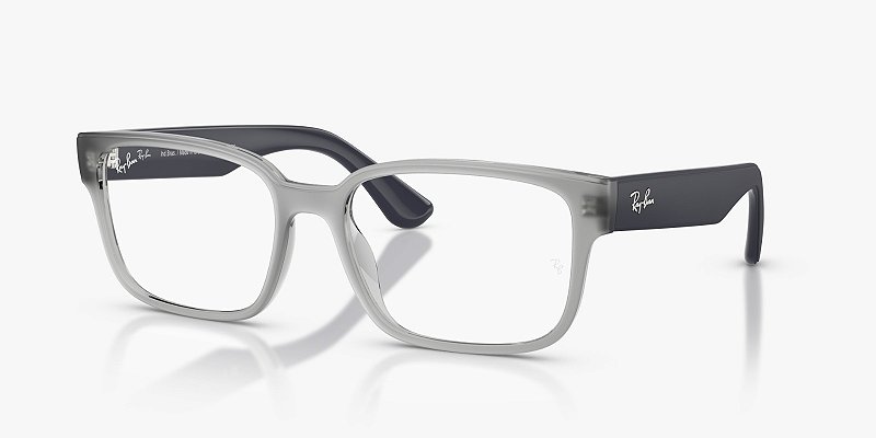 Óculos de Grau Ray-Ban RX7262L-57-5804 Cinza translúcido