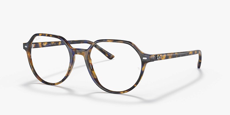 Óculos de Grau Ray-Ban Thalia RX5395-51-8174 Amarelo & Havana Azul