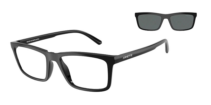 Óculos de Grau Clip Arnette Hypno 2.0 AN4333-55-27531W Preto