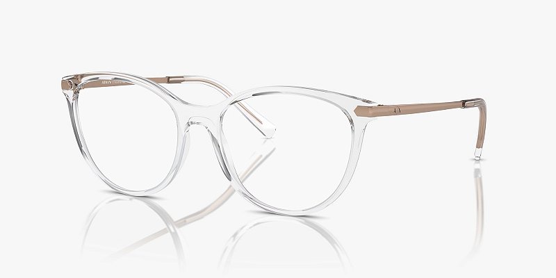 Óculos de Grau Armani Exchange AX3078-53-8333 Cristal brilhante