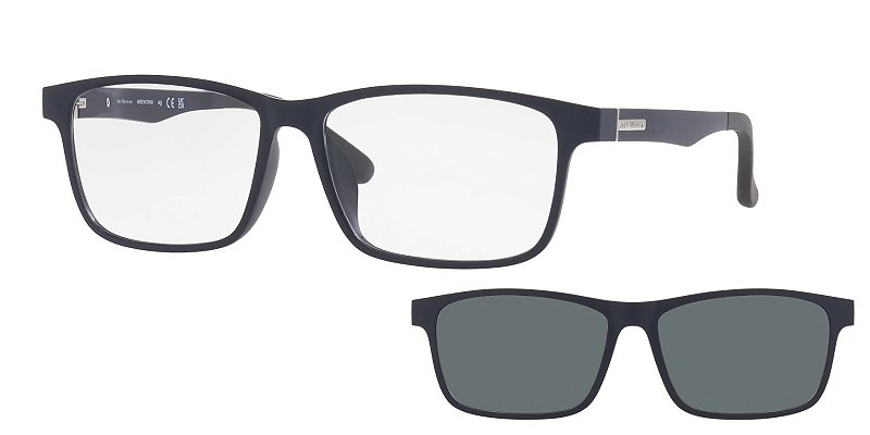 Óculos de Grau Jean Monnier com Clip J84179-56-N655 Azul