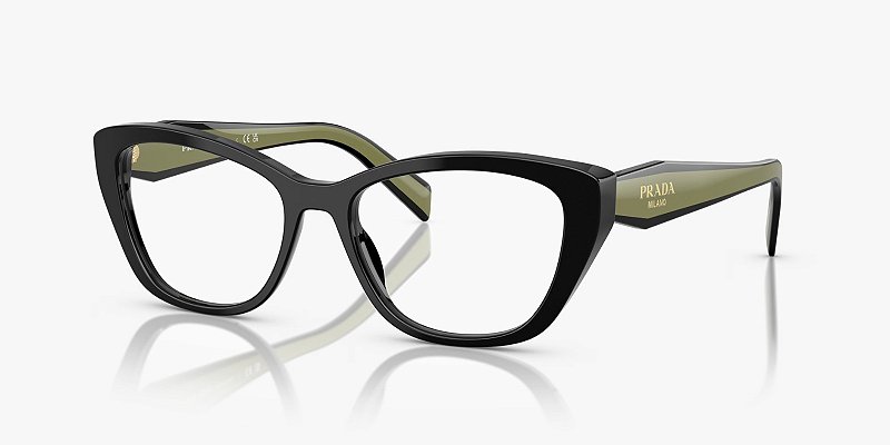 Óculos de Grau Prada PR19WV-53-03K1O1 Preto