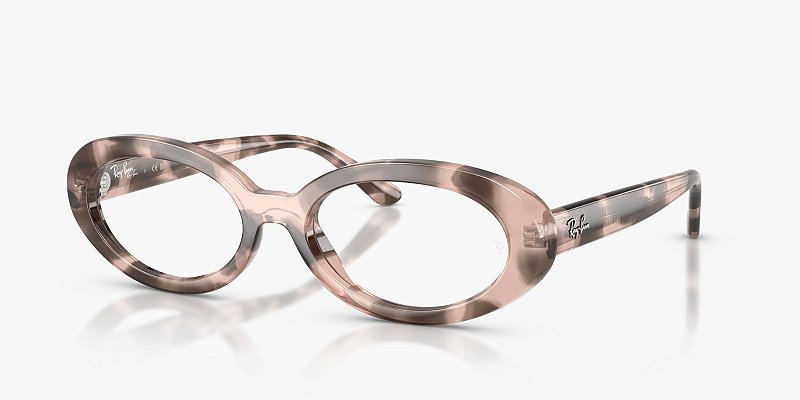Óculos de Grau Ray-Ban RX2223V-54-8481 Havana rosa-opalino