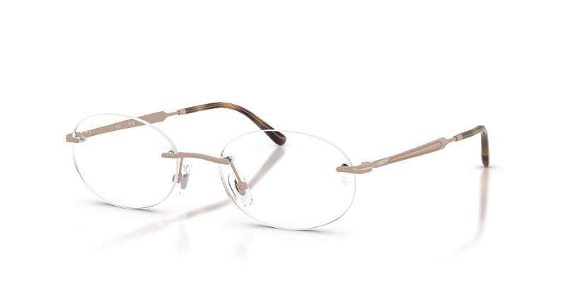 Óculos de Grau Ray-Ban RX3767V-52-3207 Ouro Rosado