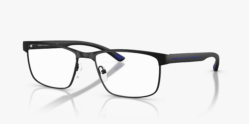 Óculos de Grau Armani Exchange AX1070-56-6000 Preto fosco