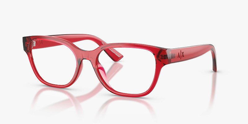 Óculos de Grau Armani Exchange Gatinho Cereja transparente (AX3134U)