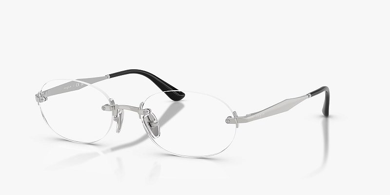 Óculos de Grau Vogue Oval Prata (VO4343-53-323)