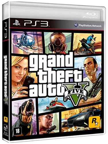 Jogo/CD Midia Fisica Playstation 3: Grand Theft Auto Five em
