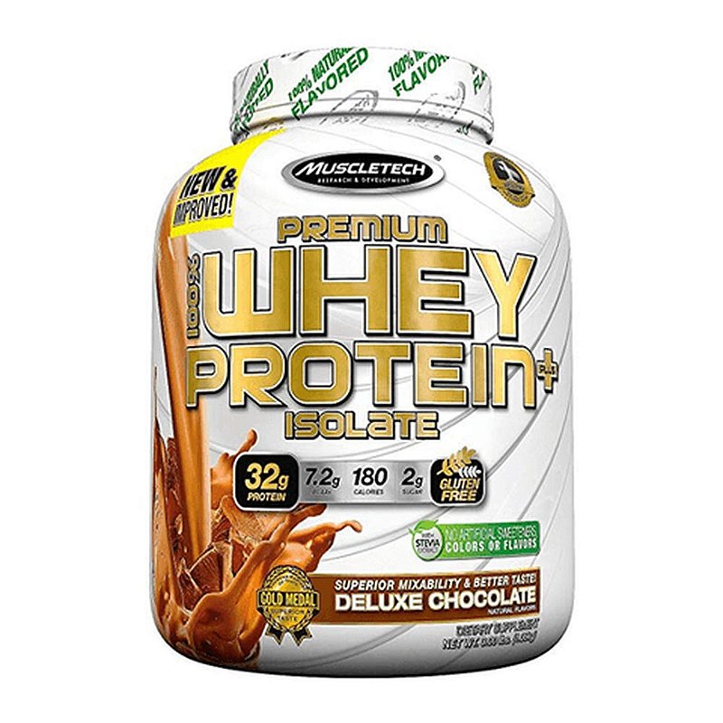 100% Whey Protein Plus Isolate Com Stevia 1,360kg ...