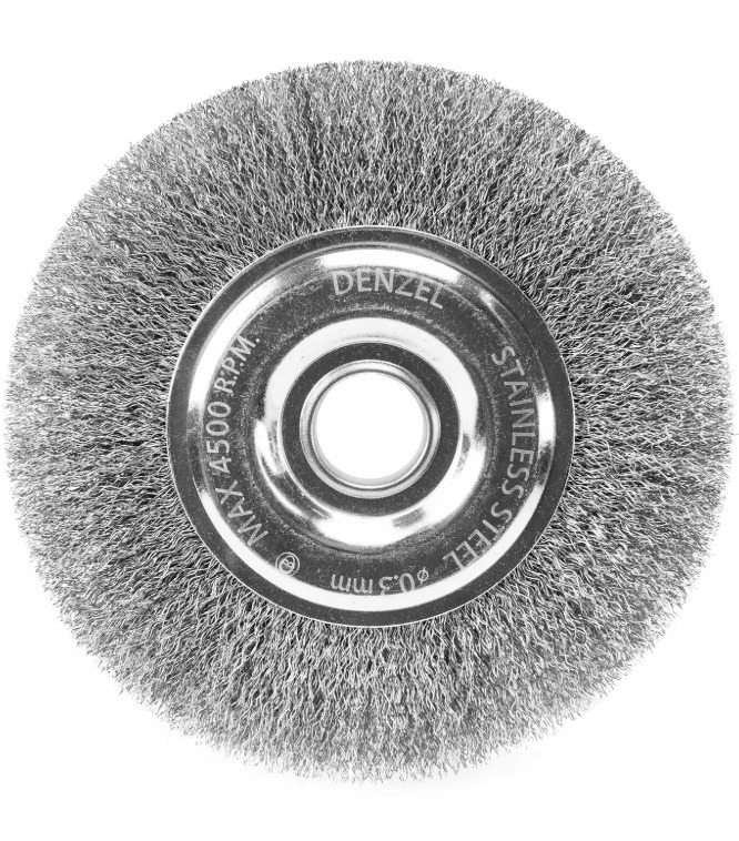 Escova Circular Ondulada Inox 100MM X 7/8