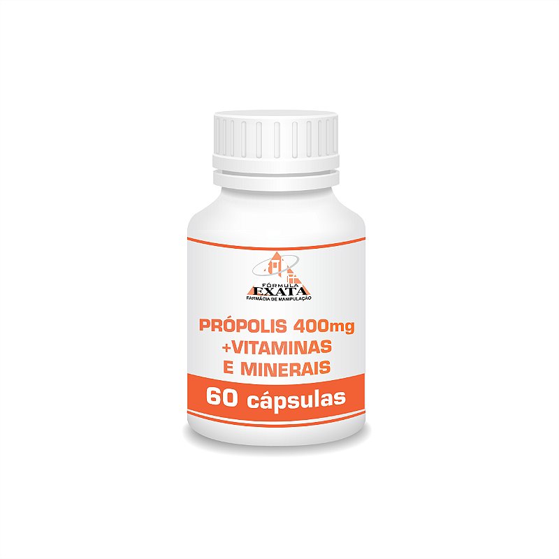 PRÓPOLIS 400mg + VITAMINAS E MINERAIS - Farmácia Fórmula Exata