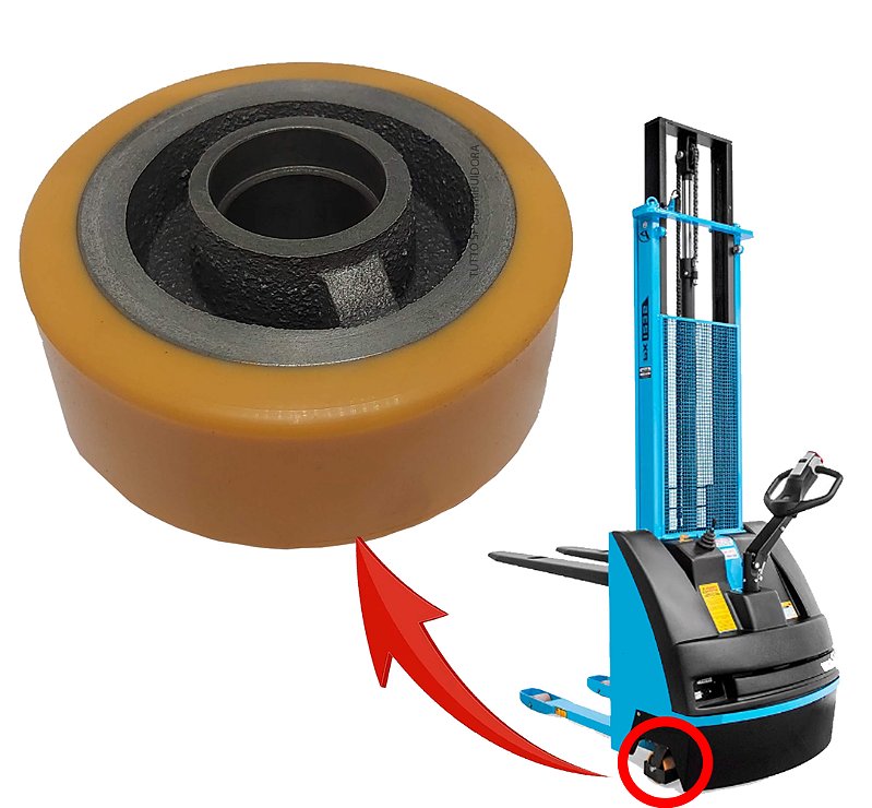 RODA DO RODÍZIO GIRATÓRIO APOIO LATERAL PALETRANS PT FAST - COD