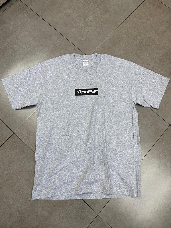 CAMISETA SUPREME FUTURA BOX LOGO TEE GREY - mercadohype