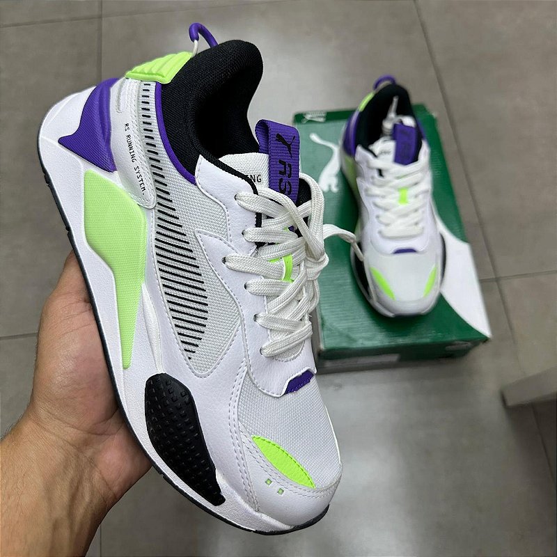 PUMA RS-X GEEK WHITE FIZZY LIME (COMPLETO) - mercadohype