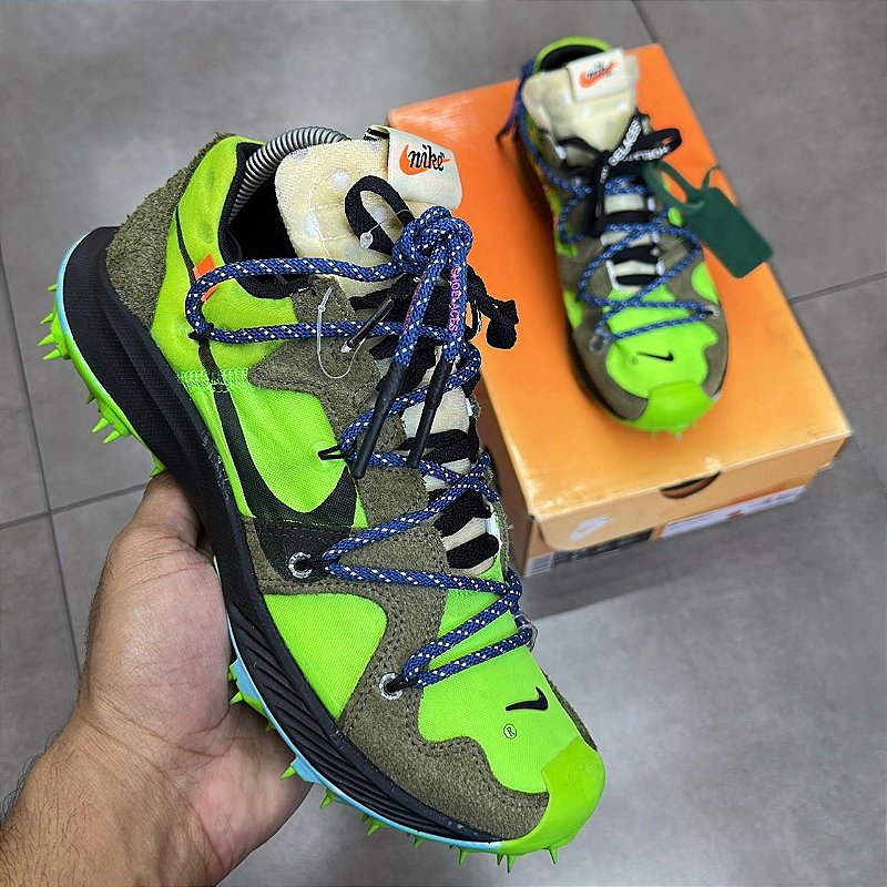 TÊNIS OFF-WHITE X NIKE ZOOM TERRA KIGER 5 GREEN (COMPLETO