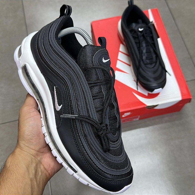 ほげNike Air Max 97 ブラック TÊNIS NIKE AIR MAX 97 BLACK WHITE (COMPLETO) - mercadohype