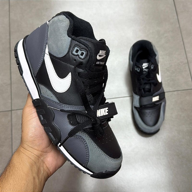 TÊNIS NIKE AIR TRAINER 1 BLACK GREY (SEM CAIXA) - mercadohype TÊNIS NIKE AIR TRAINER 1 BLACK GREY (SEM CAIXA) - mercadohype